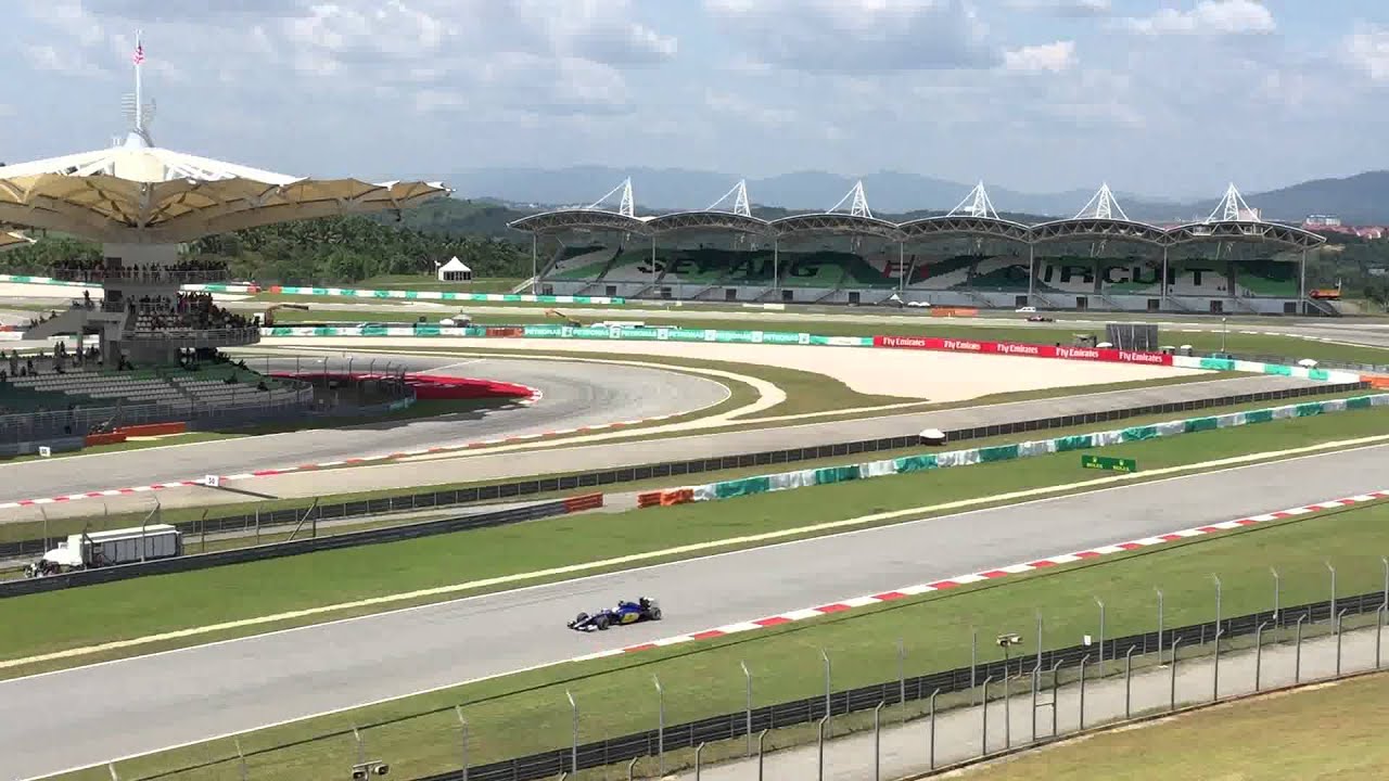 View from C2 hillstand at Sepang, 2015 Malaysia Grand Prix ...