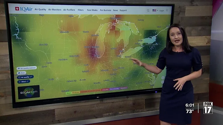 Wildfire smoke creating poor air quality in Michigan