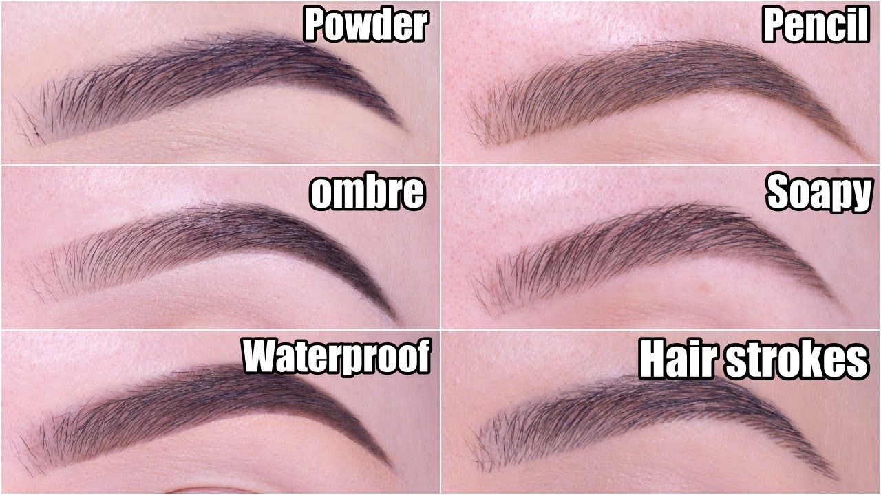 6 Different Eyebrow Styles How To Fill In Your Eyebrows Tutorial Youtube