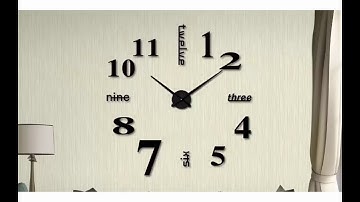 Hướng dẫn lắp đặt đồng hồ dán tường 3d Trang trí phòng loại lớn