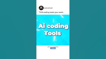 Top 5 Ai Coding tools you must learn before 2026...
