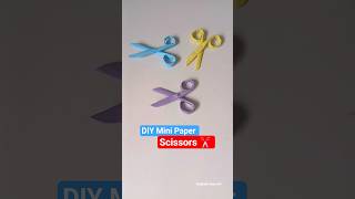DIY Mini Paper Scissors ✂ #diy #scissors #miniature #craft #youtubeshorts #viral