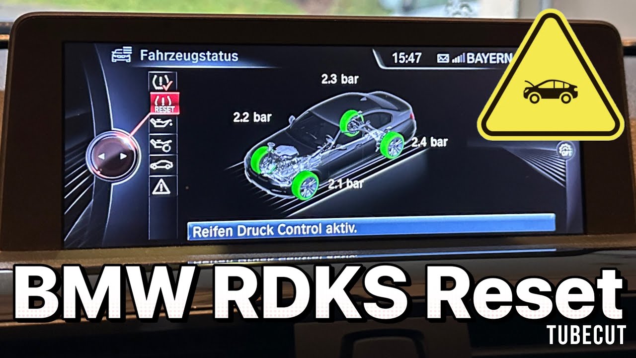 BMW Reifendruck zurücksetzen - Reifendruck Reset - RDKS - TOP Anleitung ...