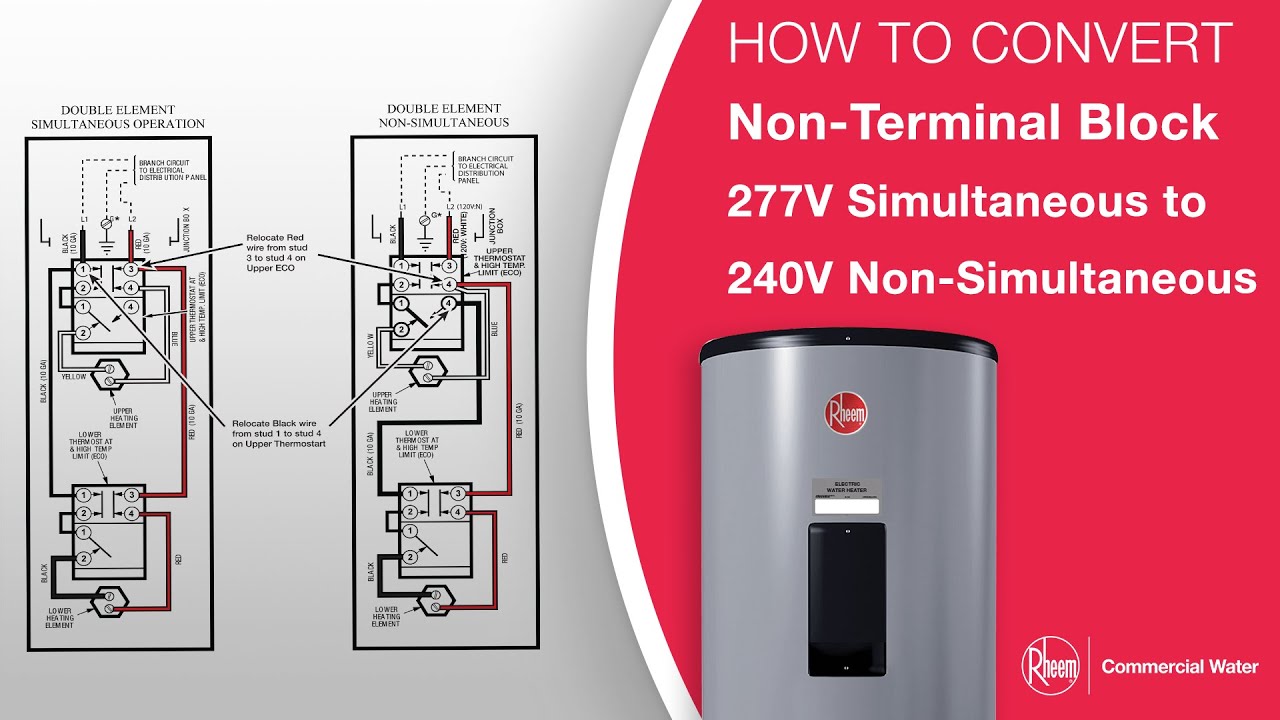 Convert a Non-Terminal Block 277v Simultaneous to 240v Non-simultaneous