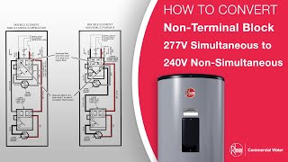 Convert a Non-Terminal Block 277v Simultaneous to 240v Non-simultaneous