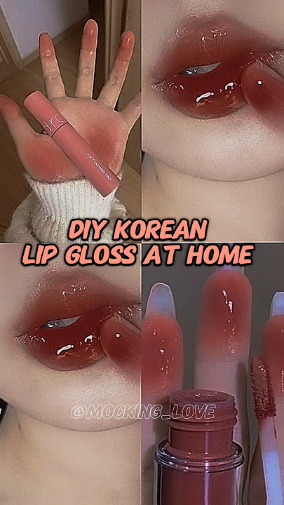 Diy Korean lip gloss at home✨#aesthetic#shorts#makeup#explorepage#music#blackpink#trending#lipgloss