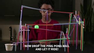 How to Build a Straw Roller Coaster | STEM Tutorial | Valero