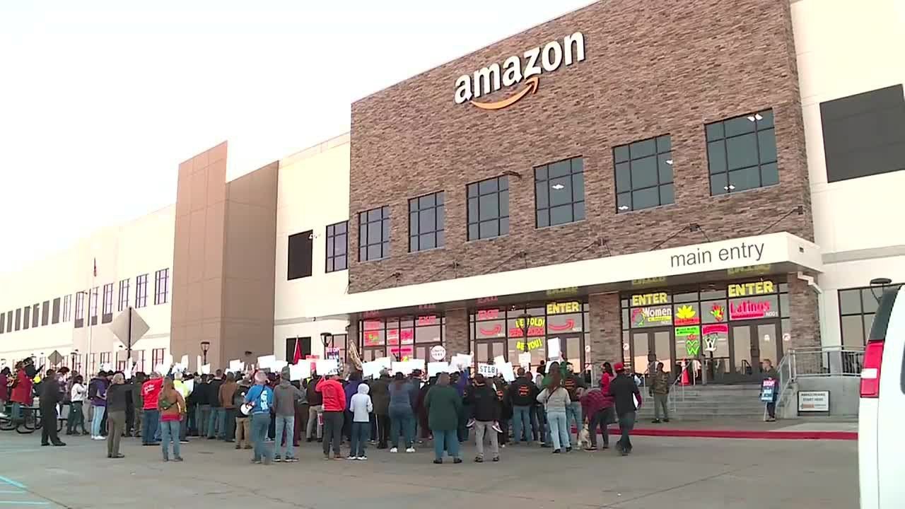Amazon workers protest, ask for better conditions in St. Peters