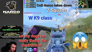 CoD Narco took down 2 sweaty squads with K9 class 🤯| CoD Narco sweaty squad wipes | CoD Narco | codm
