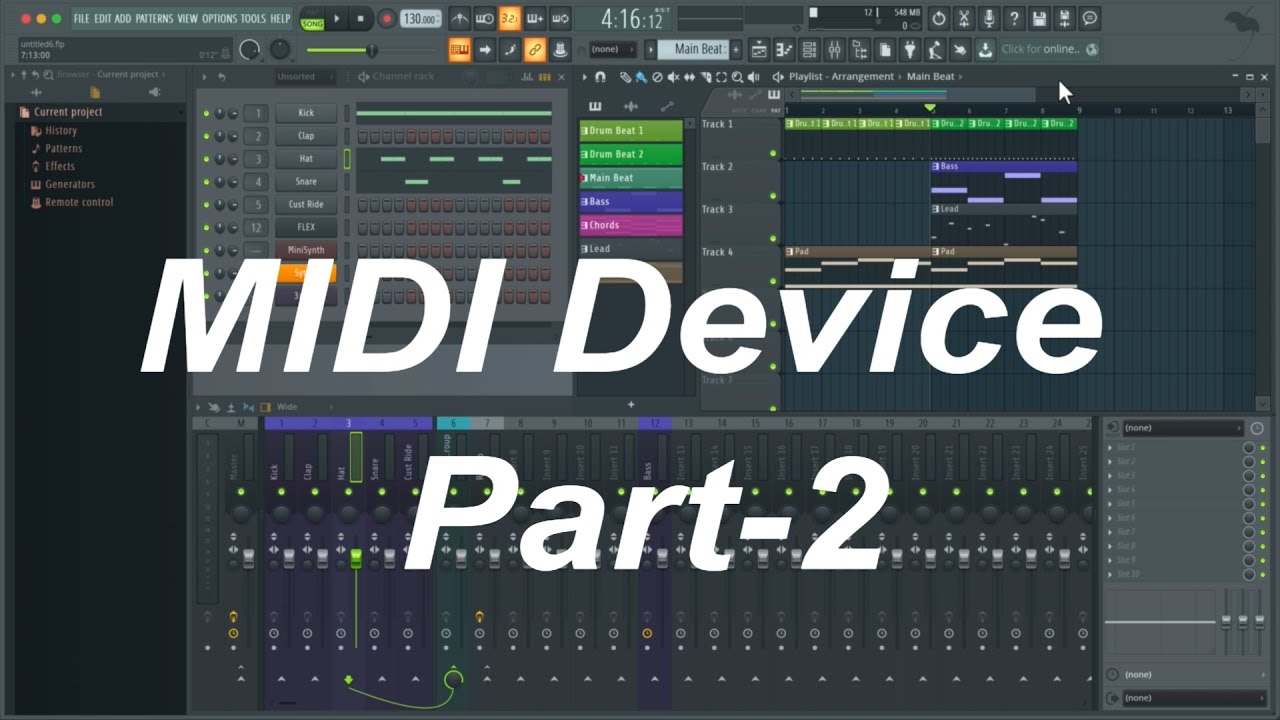 Midi device. Midi device