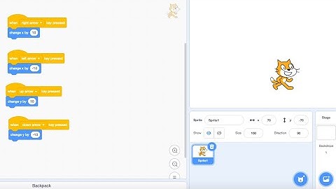 Scratch Coding - How to move using arrow keys