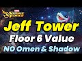 JEFF WAR TOWER! Floor 6 F2P VALUE (Gameplay) NO Omen &amp; Shadow Conclave 2026 | MARVEL Strike Force