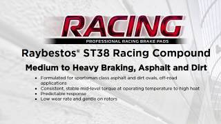 Raybestos ST38 Racing Brake Pad Formulation by Raybestos Brakes 285 views 4 years ago 47 seconds