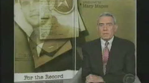 60 Minutes: For the Record: Bush Guard Memos
