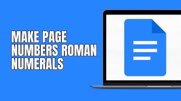 How to Make Page Numbers Roman Numerals in Google Docs (2025)