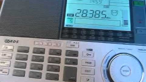 10 m Ham Radio DX: 7X4AN and K8CMR received in Germany on ATS-909X