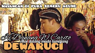 DEWARUCI(wayangan di pure semeru agung lumajang) || aksi dalang muda lumajang || Ki Danang W Carito