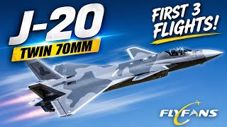 Maiden Flights: FlyFans J-20 Twin 70mm Jet