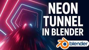 Sci-Fi Abstract Pentagonal Neon Tunnel - Blender Tutorial