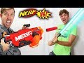 NERF GUN VS NINJA WEAPONS!!