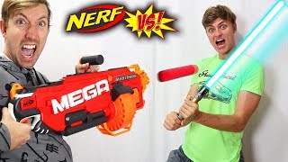 NERF GUN VS NINJA WEAPONS!!