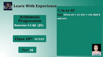 Ex 5.3 Q3-IV | Arithmetic Progression | Chapter 5 | Class 10 Maths