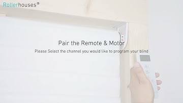 Rollerhouses blinds motor remote control pairing tutorial