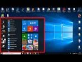 Configuración del menú de inicio en Windows 10 - 2019