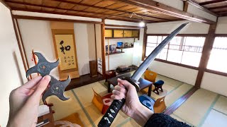 A Night in a Traditional Japanese Ninja House 🥷⚔