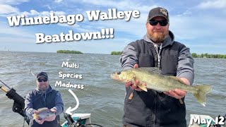 Lake Winnebago Walleyes in Spring | TROLLING REEFS for Walleyes on Lake Winnebago!!!