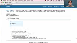 61A Fall 2015 Lecture 32 Video 1