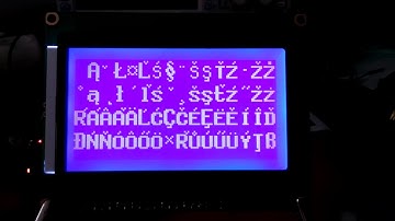 Graphic LCD 128x64 ST7920 and FontX