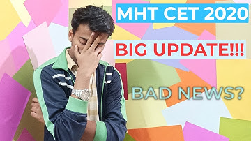 MHT CET 2020 Important Update! | Bad News | Big Update | Exam Dates Released! | MHT CET 2020|By PSD1