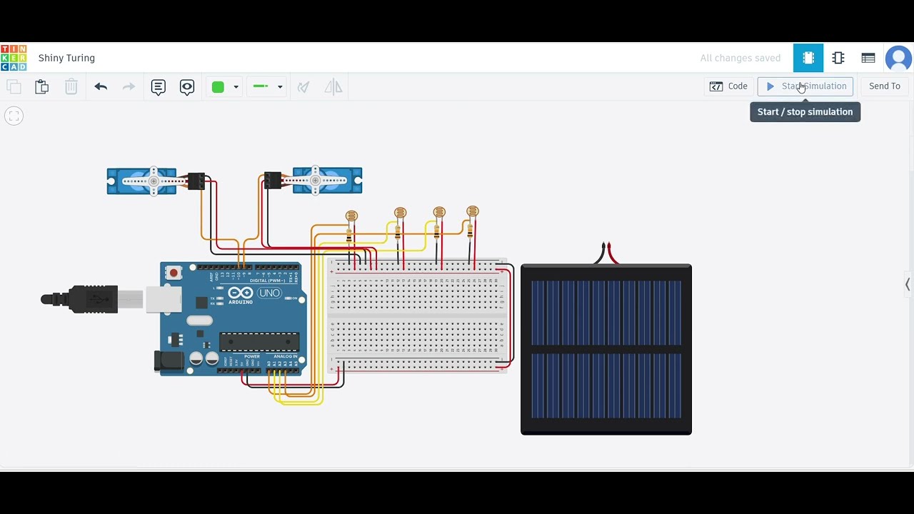 Dual Axis solar tracker using Arduino Uno servo motor #arduino # ...