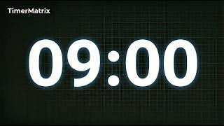9 Minute Timer with Soft Ambient Sound | Clean & Simple Countdown (09:00) screenshot 3