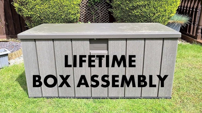 Lifetime Kissenboxen Aufbauhilfe - Zusammenbau der Kissenbox XXL - YouTube | Gartenschränke & Gartenboxen