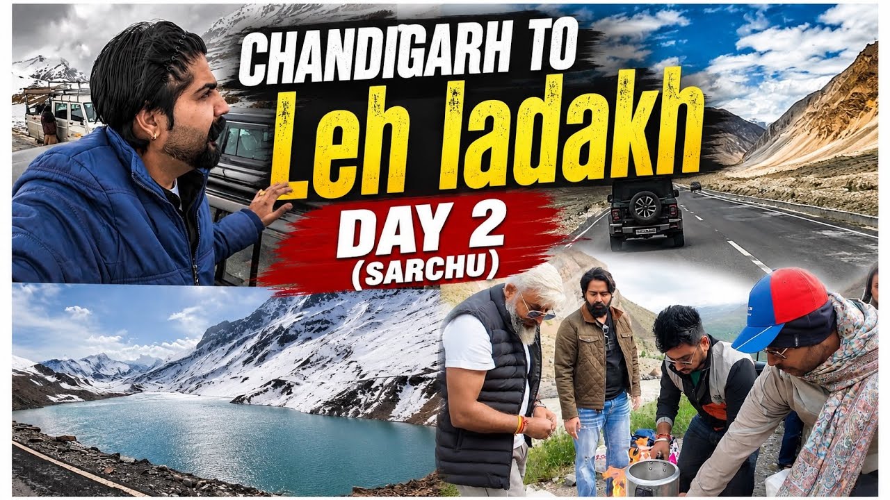 CHANDIGARH TO LEH 🥷🏻 | DAY 2 | SARCHU| AAKASH RANA | UNSEEN VIRALHOOD ...