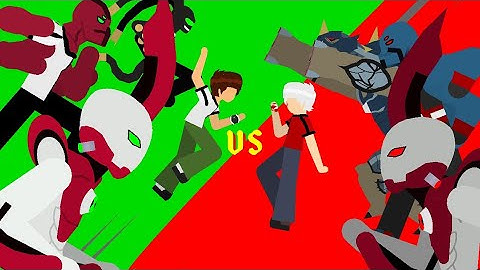 Classic Ben 10 vs albedo stick node animation 