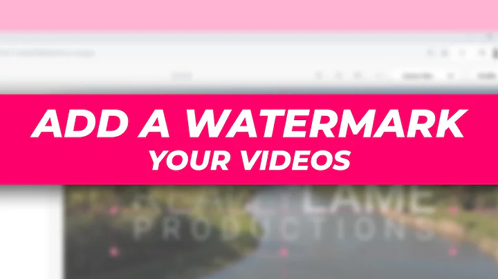 How to add watermark to video online