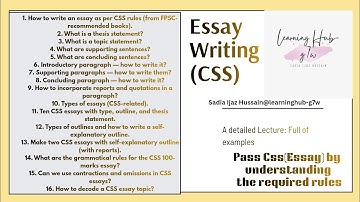 How to Write a CSS Essay / High-Scoring Strategy/CSS/PMS