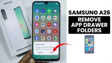 How to Remove App Drawer Folder in Samsung A26