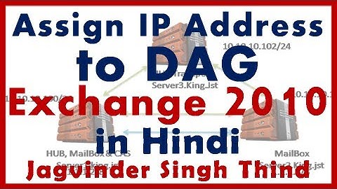 ✅ how to set IP Address to DAG (Database Availability Group) in Exchange 2010 in hindi