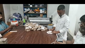 Rigid box making by hand