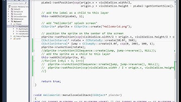 HelloWorld with Cocos2d-x v2.2.5