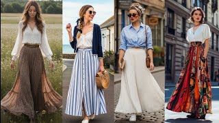 Summer Skirt Outfit Ideas That Are Super On Trend For 2025