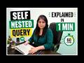 Self Nested Query in SQL Server in 1 Minute | SQL Server Tutorial