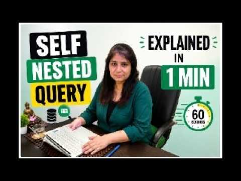 Self Nested Query in SQL Server in 1 Minute | SQL Server Tutorial - YouTube
