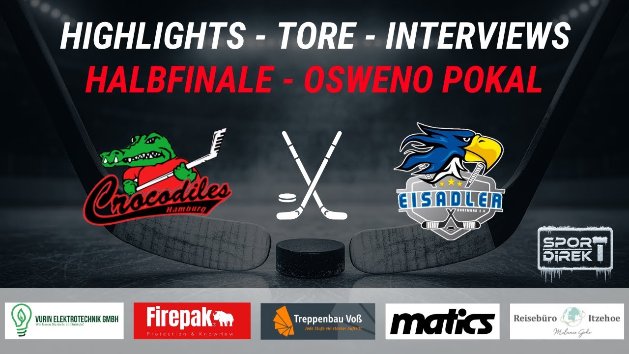 Halbfinale OsWeNo Pokal // Crocodiles Hamburg vs Eisadler Dortmund