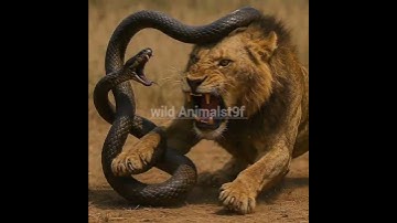 "Lion vs Python: Savage Battle for Survival!"