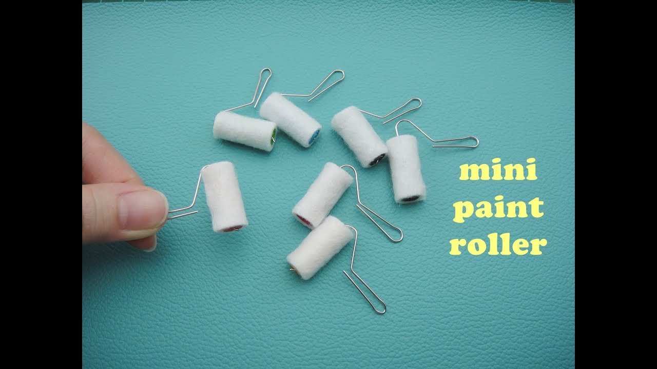 DIY Miniature Doll Mini Paint Roller - Very Easy! 